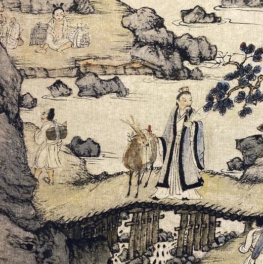 【定制书画】（元）王蒙《葛稚川移居图》纸本 立轴 馆藏书画精仿复制艺术品（付款后28天内发货） 商品图3