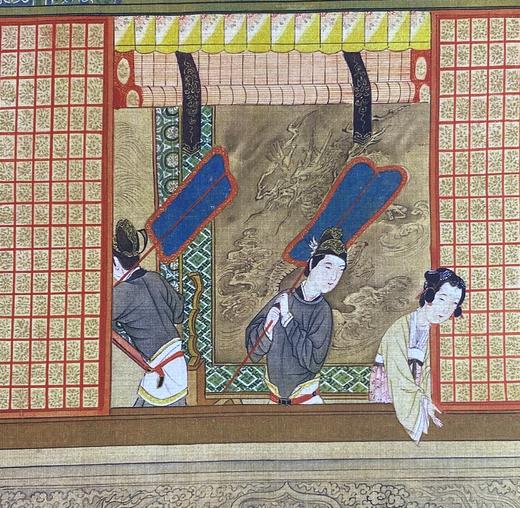 【定制书画】（明）仇英《汉宫春晓图》绢本 手卷 馆藏书画高仿复制艺术品（付款后28天内发货） 商品图3