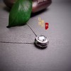 18k翡翠玻璃种“凝”锁骨链坠 商品缩略图2