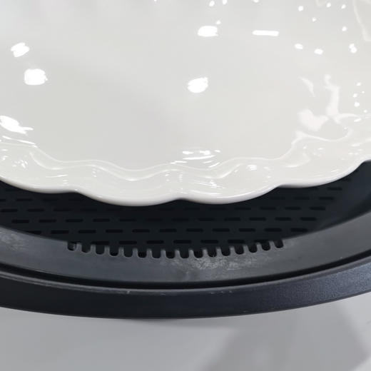 美善品料理机TM5TM6小美专用椭圆形陶瓷骨瓷蒸鱼盘碟子蓝丽隆 商品图3