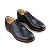 限时特价——葡萄牙原产手工制作高品质舒适男士德比商务休闲皮鞋黑色M2100（超轻款） 商品缩略图4