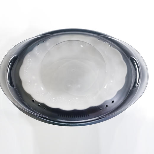 美善品料理机TM5TM6小美专用椭圆形陶瓷骨瓷蒸鱼盘碟子蓝丽隆 商品图4