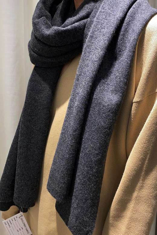 COSY | 意大利纯羊绒针织围巾 [ 7色可选] 商品图6