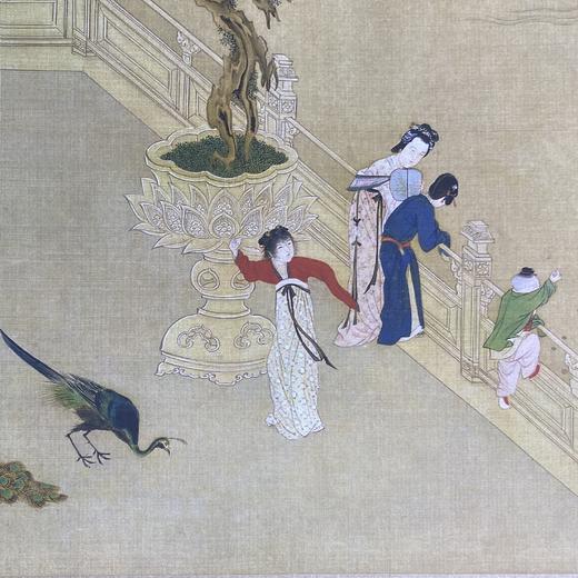 【定制书画】（明）仇英《汉宫春晓图》绢本 手卷 馆藏书画高仿复制艺术品（付款后28天内发货） 商品图4