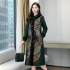 WZNH-HRYZ7172冬季时尚气质优雅印花长款连衣裙配马甲外套 商品缩略图4