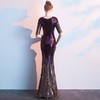 PDD-YFTK201115新款大气高贵宴会主持人年会晚长款鱼尾礼服裙 商品缩略图1