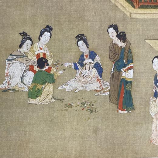 【定制书画】（明）仇英《汉宫春晓图》绢本 手卷 馆藏书画高仿复制艺术品（付款后28天内发货） 商品图7