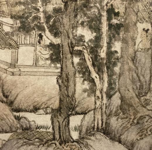 【定制书画】（元）王蒙《西郊草堂图》纸本 立轴 馆藏书画高仿复制艺术品（付款后28天内发货） 商品图4