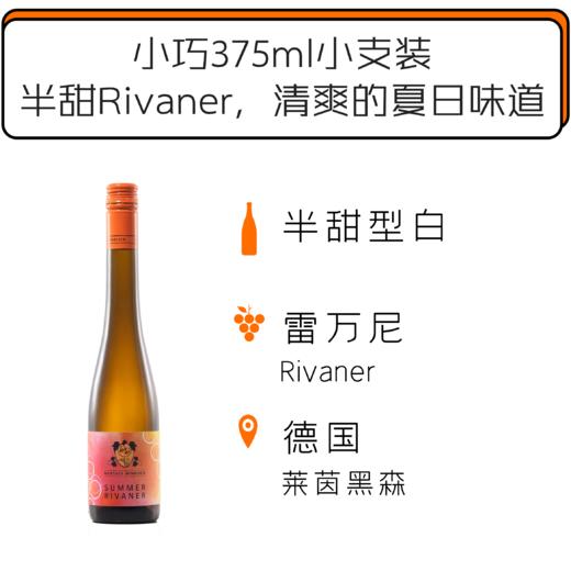 【天津发货】2021威尔特温迪施夏日雷万尼半甜型白葡萄酒 Werther Windisch Summer Rivaner 2019 商品图0