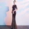 PDD-YFTK201115新款大气高贵宴会主持人年会晚长款鱼尾礼服裙 商品缩略图2