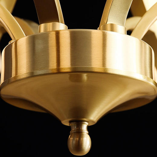 508元美式全铜吊灯e27灯头6810头餐吊上客厅卧室餐厅酒店大堂别墅多头