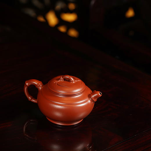 龙德堂陶艺 陈宗宝制 《竹 缘》原矿大红袍 300cc 库存咨询客服 商品图1
