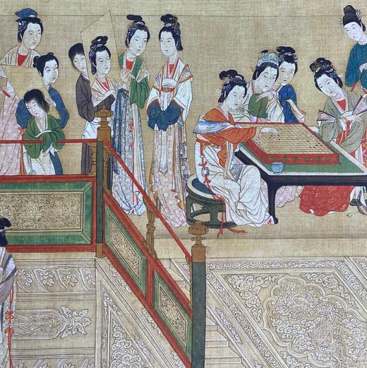 【定制书画】（明）仇英《汉宫春晓图》绢本 手卷 馆藏书画高仿复制艺术品（付款后28天内发货） 商品图9