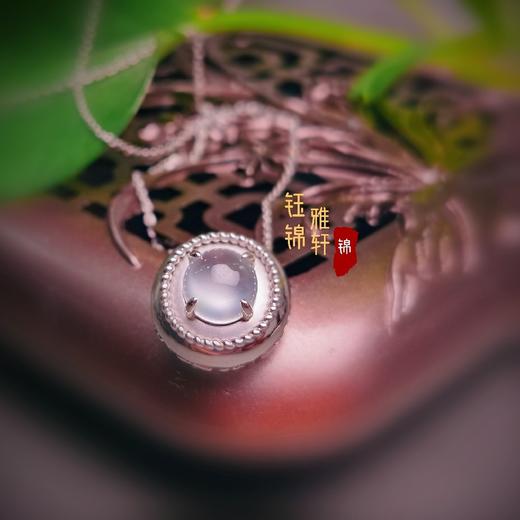 18k翡翠玻璃种“凝”锁骨链坠 商品图4