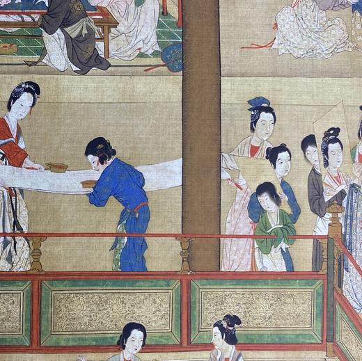 【定制书画】（明）仇英《汉宫春晓图》绢本 手卷 馆藏书画高仿复制艺术品（付款后28天内发货） 商品图6