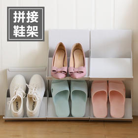 可叠加鞋架简易门口窄鞋柜置物架收纳神器