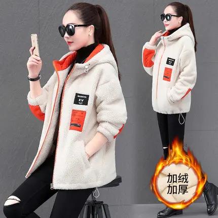 【5折，双11好货先抢】YR- LY1513 羊羔毛外套女2020秋冬新款韩版宽松百搭炸街羊剪绒休闲卫衣大衣潮 商品图1