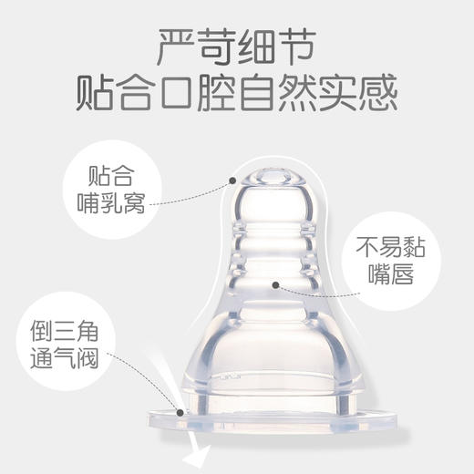 贝亲标准口径奶嘴 单个装标口奶瓶玻璃PP奶嘴BA24/BA25/BA26/BA27 商品图2