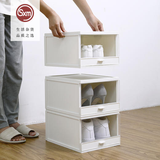 防氧化鞋盒收纳盒透明塑料加厚抽屉式鞋架 商品图4