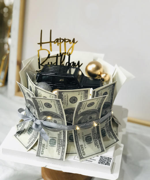 大奔生日蛋糕美元造型蛋糕男神生日蛋糕广州同城