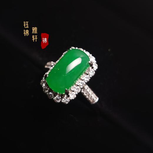 18k翡翠平安无事戒指 商品图4