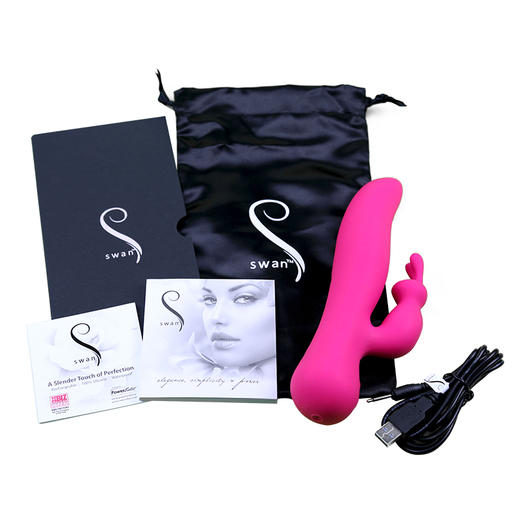 加拿大Swan Love真爱天鹅 双点旋转充电式女用私处高端静音防水情趣用品成人震动棒 商品图2