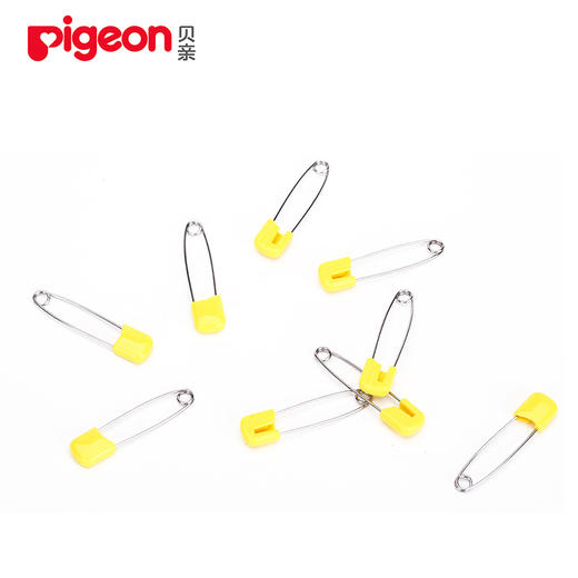 Pigeon/贝亲 安全别针小号9个卡装10882 固定尿布扣别针彩色别针 商品图2