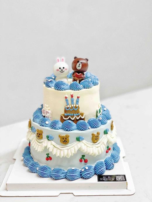 复古手绘小双层蛋糕 商品图4