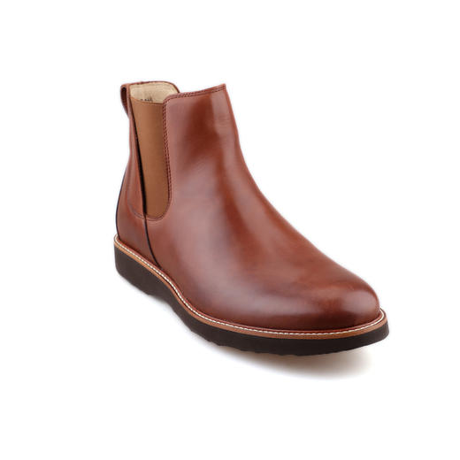 限时特价——葡萄牙原产手工制作高品质超舒适男士皮靴黄褐色M2170（超轻款） 商品图1