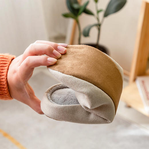 老米优品 /M*JI代工❤日式家居拖鞋, 秋冬保暖加绒家居拖鞋。纯色全棉，情侣地板拖鞋静音，秋冬加绒拖鞋 商品图7