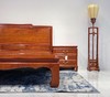 红桥红  家具严选  缅甸花梨（大果紫檀）  【180 如意素面大脚 高低床 三件套】 商品缩略图5