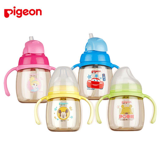 贝亲迪士尼Magmag PPSU阶段式训练奶嘴杯鸭嘴吸管杯宝宝水杯DA113 商品图0