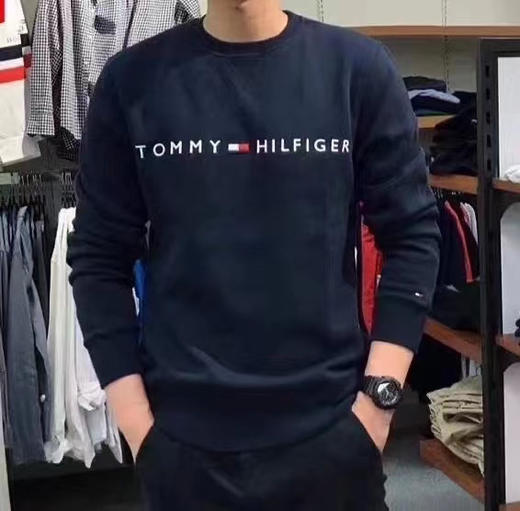 Tommy 这件男士卫衣好看，里面薄绒，颜色多，499到手只要！ 商品图4