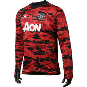 Adidas/阿迪达斯 曼联20/21赛前热身训练长袖FR6031