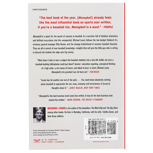 【中商原版】魔球 点球成金 英文原版 Moneyball: Art of Winning an Unfair Game 经济管理 迈克尔·刘易斯 Michael Lewis 商品图1