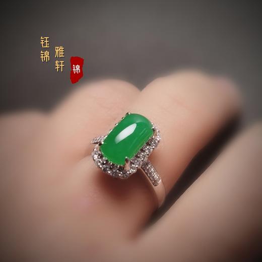 18k翡翠平安无事戒指 商品图5