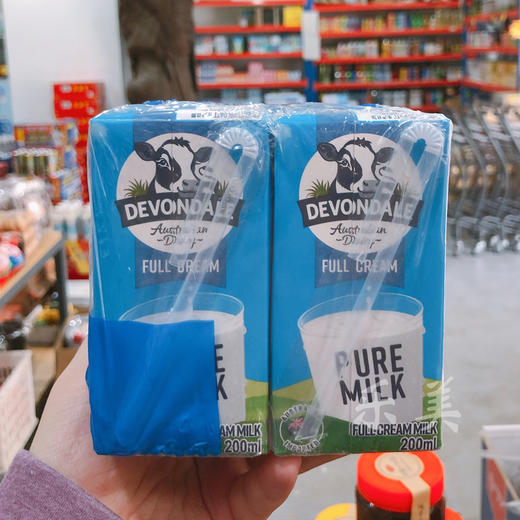 德运纯牛奶200ml*6 商品图1