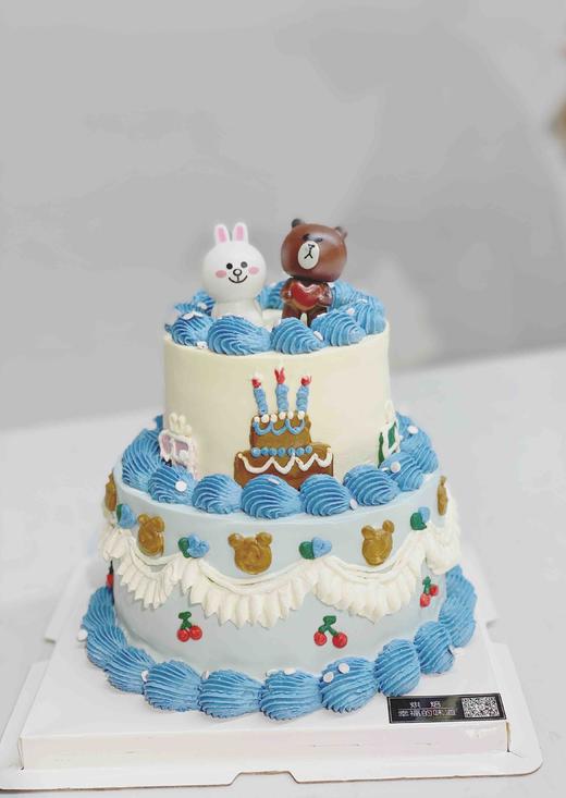 复古手绘小双层蛋糕 商品图3