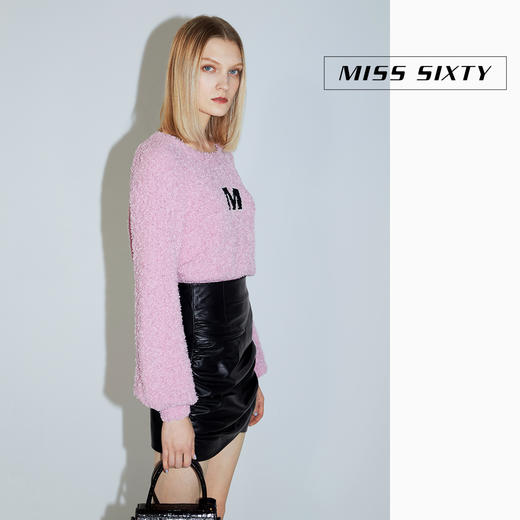 Miss Sixty2020秋季新款字母修身短款毛织套头衫603RJ3000000 商品图2