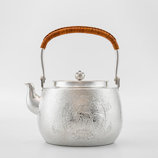 九色鹿煮水大银壶 商品图0