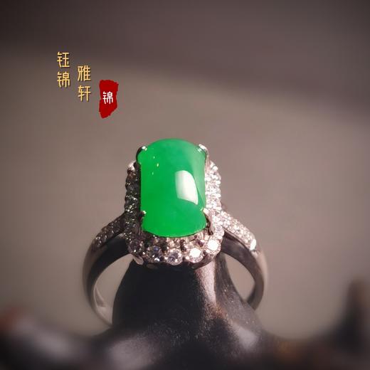 18k翡翠平安无事戒指 商品图3