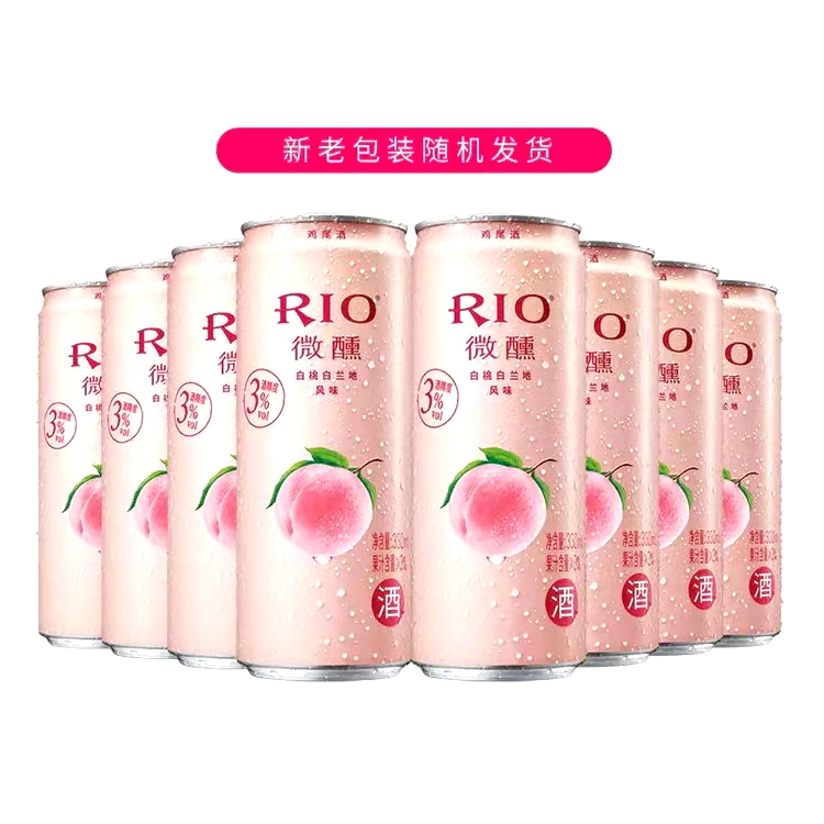 RIO锐澳  微醺白桃口味330ml*12罐