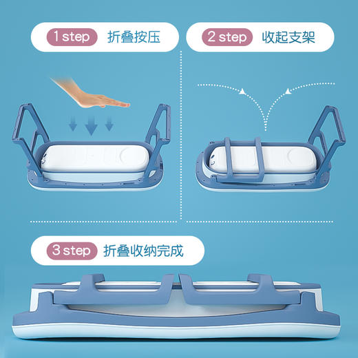世纪宝贝新生宝宝洗澡盆婴儿浴盆折叠浴桶小孩大人泡澡 商品图3
