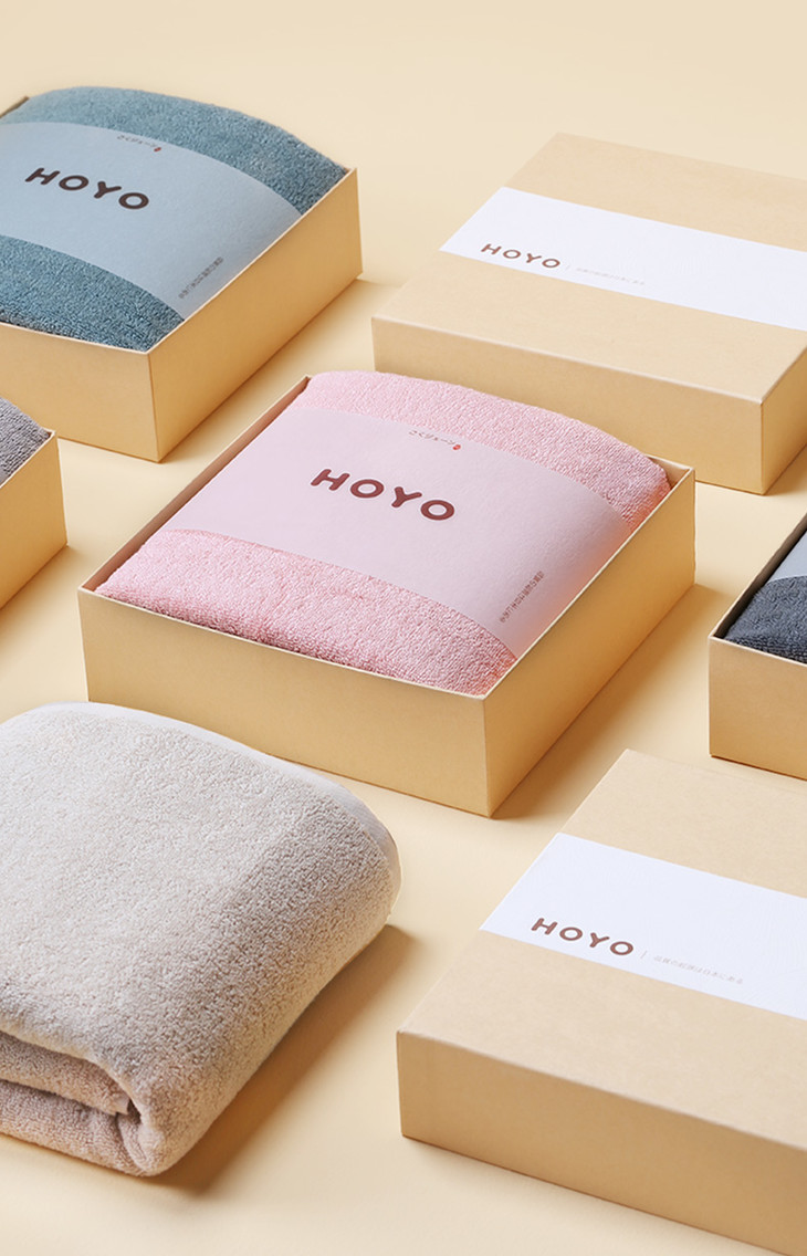 用婴儿的标准打造成人家纺日本hoyo和风毛巾浴巾双件套