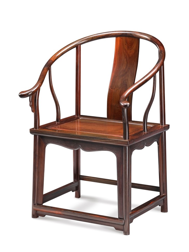 大红酸枝明式独板圈椅三件套(运费到付) - 5833红木导购网