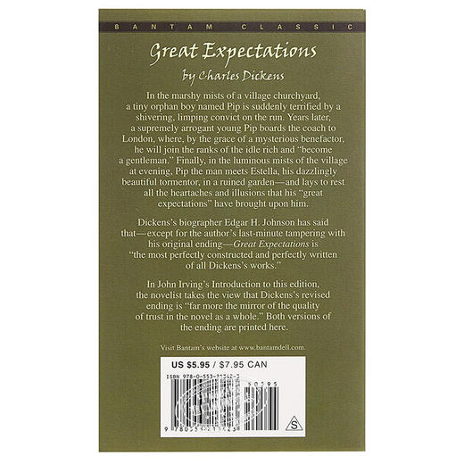【中商原版】伟大前程英文原版小说远大前程世界经典名著小说 Great Expectations 狄更斯经典名著 双城记 雾都孤儿作者 商品图1