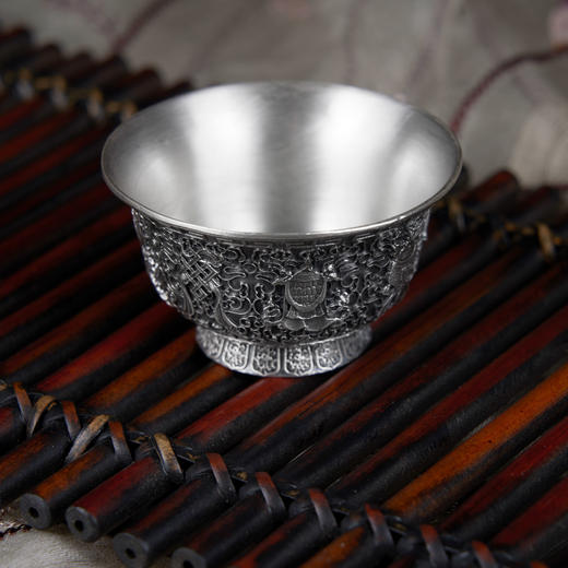 子佩集S999银八宝茶杯摆件【BXYL0010140】2011 商品图1