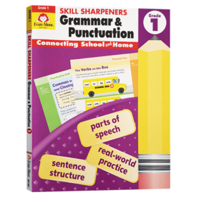 技能铅笔刀语法与标点 一年级 英文原版 Skill Sharpeners Grammar Punctuation Grade 1 美国加州小学英语教辅 英文版进口书