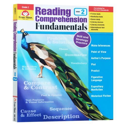 阅读理解基础强化练习 二年级 英文原版 Reading Comprehension Fundamentals Grade 2 美国加州小学英语教辅 英文版原版书籍 商品图0