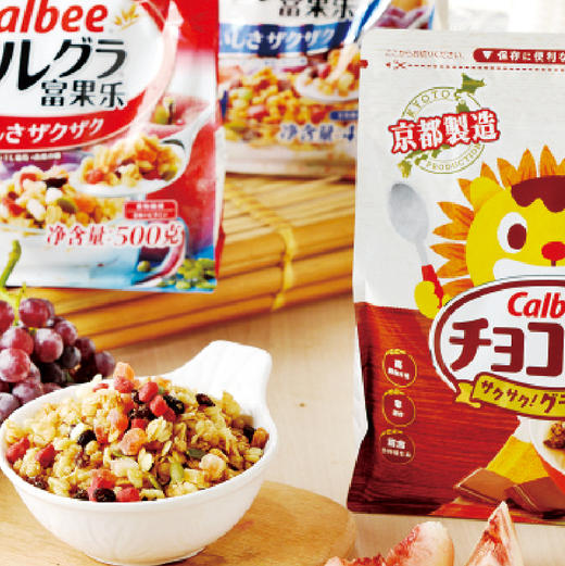 calbee减少糖水果麦片450g/袋 商品图1